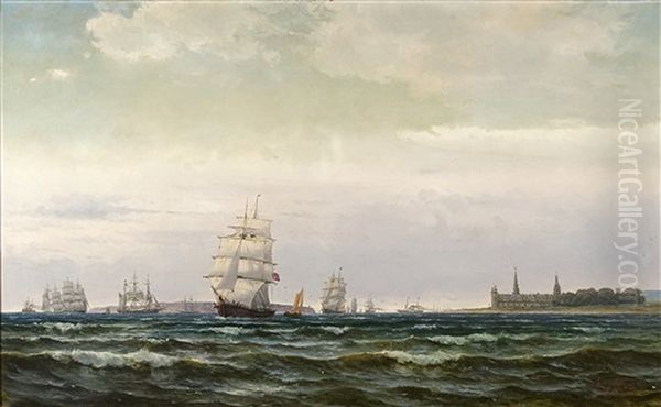 Den Lille Sjuklingen Oil Painting by Richard (Sven R.) Bergh