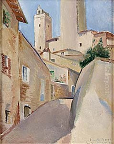 San Gimignano Oil Painting by Svante Bergh