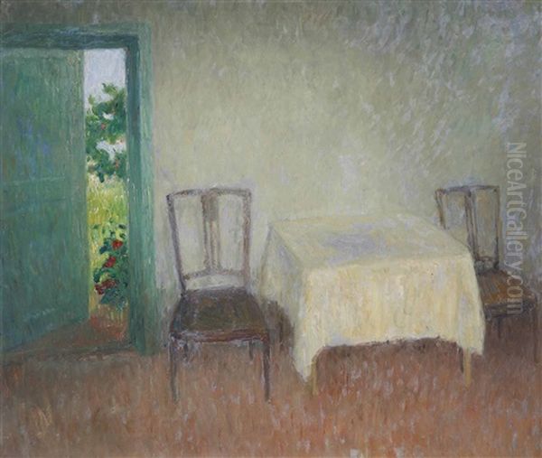 Interior Oil Painting by Frits Van Den Berghe