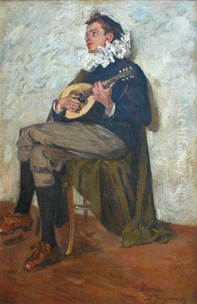 Mandoliniste by Stanislaw Bergman