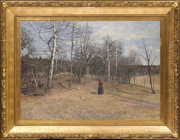 Tidig Vardag Oil Painting by Alfred Mauritz Bergstroem