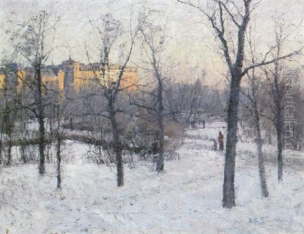 Humlegarden, Stockholm by Alfred Mauritz Bergstroem