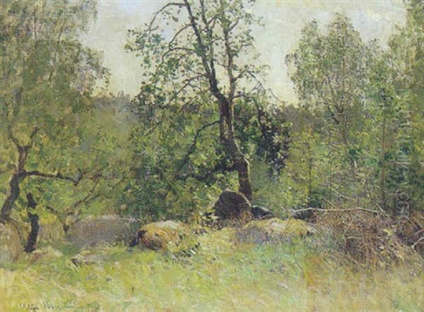 Studie Fra Nacka Oil Painting by Alfred Mauritz Bergstroem