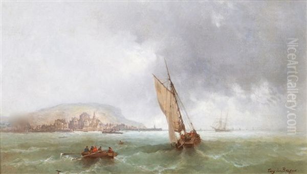 Seascape Oil Painting by Tony-Francois de Bergue