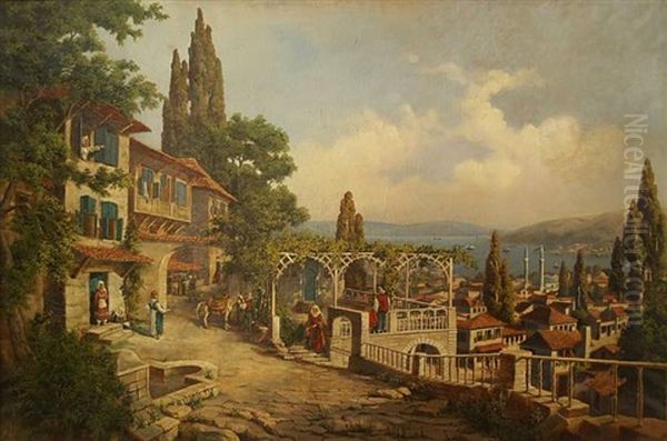 Constantinopel Oil Painting by Edmund Beringer