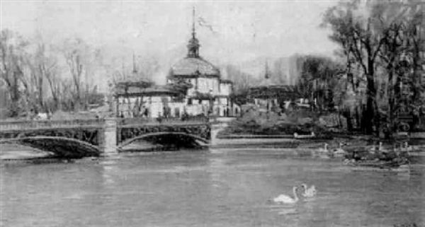 Stadtpark Von Budapest by Antal Berkes