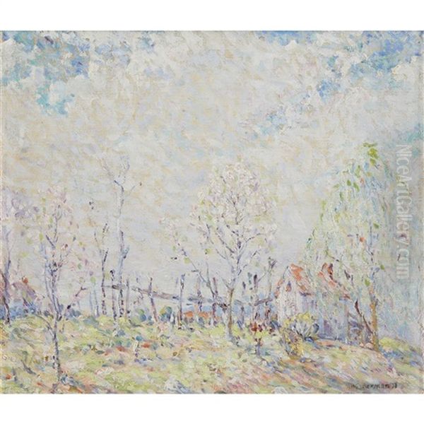 Spring Oil Painting by Harry G. Berman