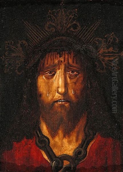 La Santa Faz Oil Painting by Bartolome (de Cardenas) Bermejo