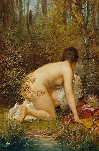 The Bather Oil Painting by Joseph Bernard