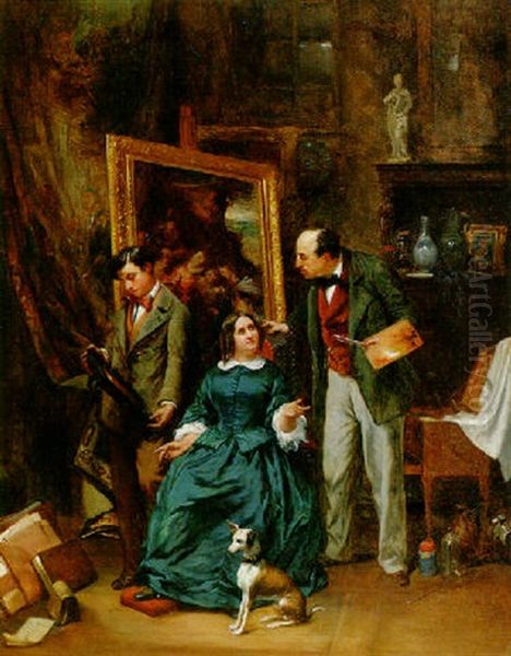 The Artist's Atelier Oil Painting by Joseph Bernard