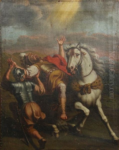 La Conversion De Saint Paul Oil Painting by Pierre Bernard