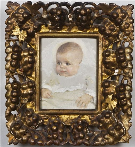 Child Oil Painting by Gunnar Fredrik Berndtson