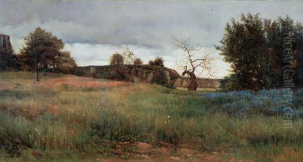 Paysage Oil Painting by Etienne Prosper Berne-Bellecour