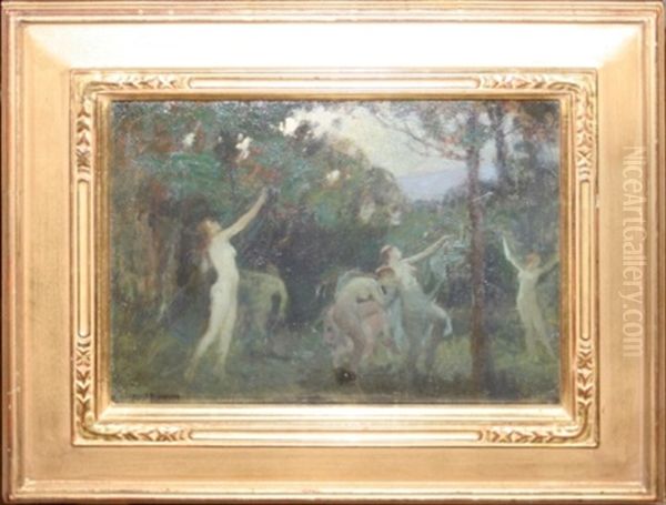 Nymphs Oil Painting by Louis Frederick Berneker