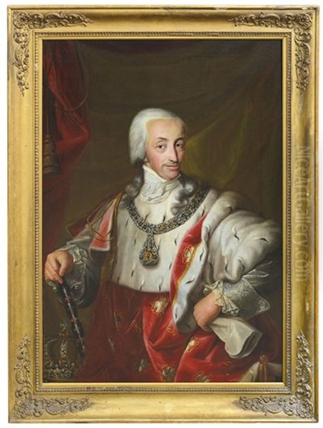 Ritratto Di Vittorio Emanuele I Re Di Sardegna (1759-1824) Oil Painting by Luigi Bernero