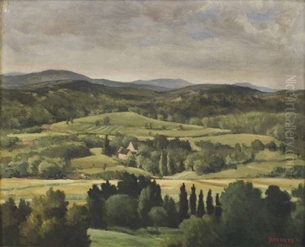 Paysage Pres De Belley Oil Painting by Lord Berners