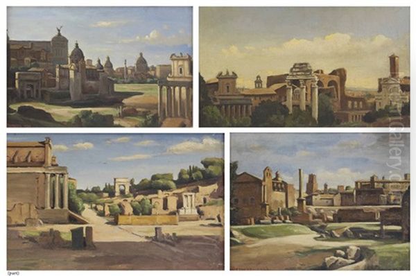 Five Scenes From The Roman Forum Oil Painting by Lord Berners