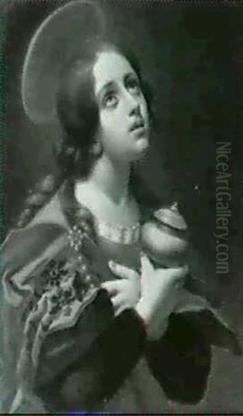 Hl. Magdalena Oil Painting by Franz Bernhardt