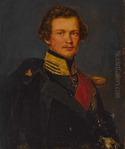 Prinz Luitpold Von Bayern Oil Painting by Joseph Bernhardt