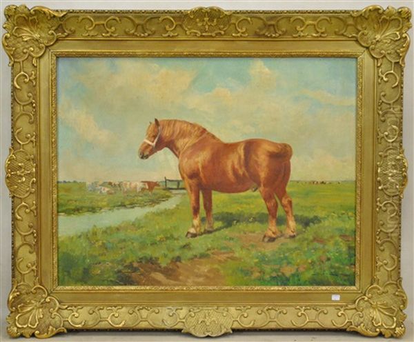 Cheval Oil Painting by Geo Bernier