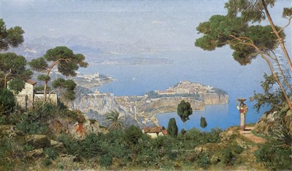 Souther Riviera Oil Painting by Edmund Berninger