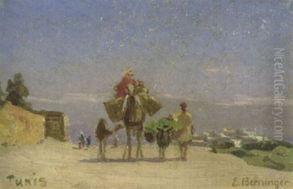 Bei Tunis Oil Painting by Edmund Berninger