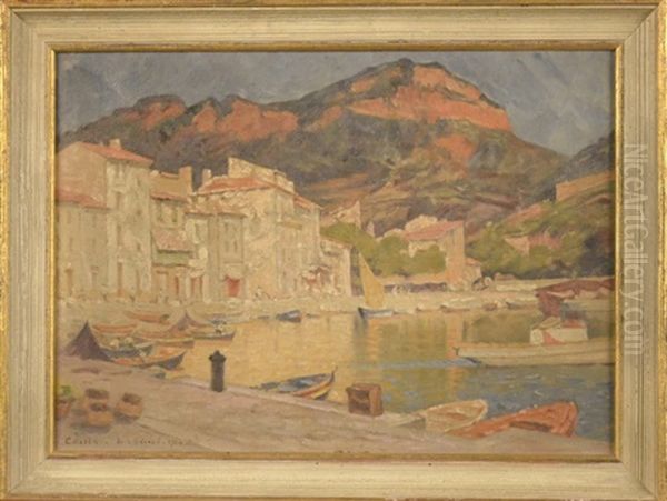 Vue De Cassis Oil Painting by Louis Beroud