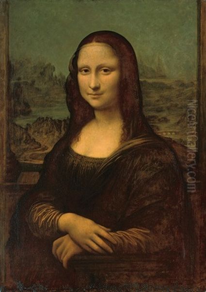 The Mona Lisa, Or La Gioconda (after Leonardo Da Vinci) Oil Painting by Louis Beroud