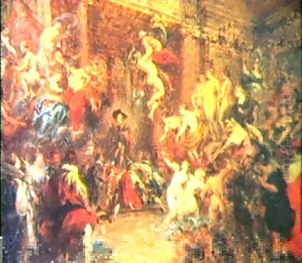 A La Gloire De Rubens Oil Painting by Louis Beroud