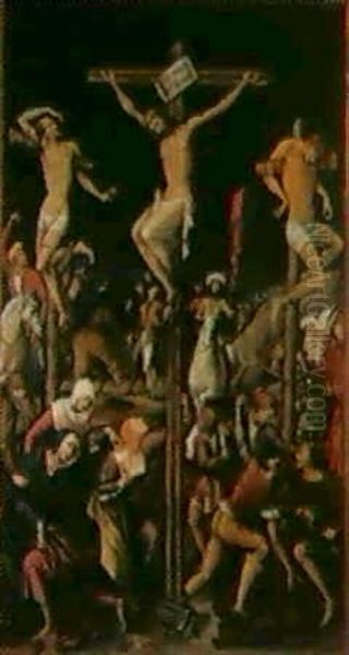 La Crucifixion Oil Painting by Pedro Berruguete