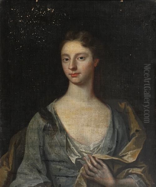 Portrait Of Mary Husey Oil Painting by William Aikman