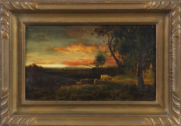 Evening Landscape Oil Painting by Patrick Vincent Berry