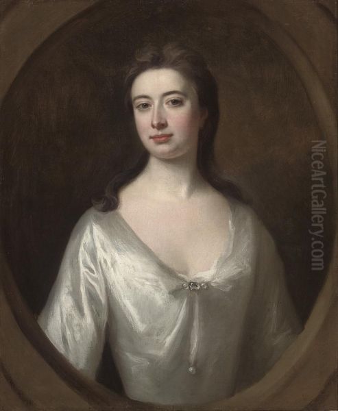 Portrait Of A Lady, Traditionally Identified As Mary Campbell Of Mamore Oil Painting by William Aikman