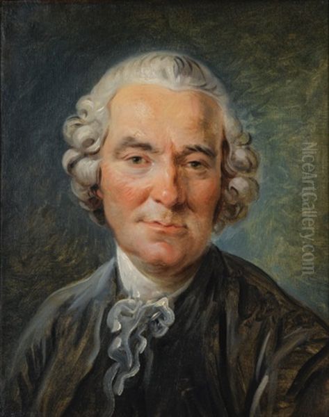 Portrait D'homme Oil Painting by Jean-Simon Berthelemy