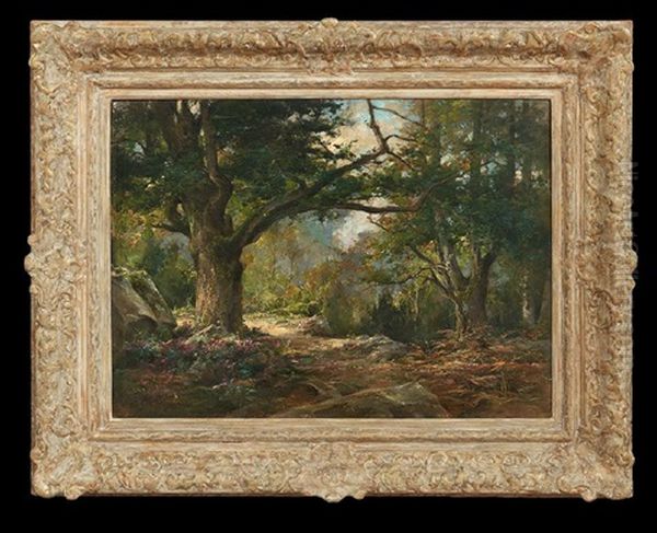 In The Forest Deep Oil Painting by Eugene Berthelon