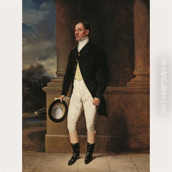 Portrait Of James Lancaster Oil Painting by George Theodore Berthon