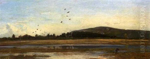 Landschaft Oil Painting by Auguste Henry Berthoud