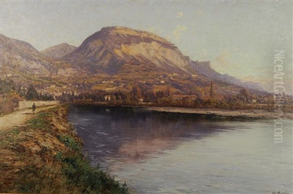 Vue Du Mont Saint-eynard Oil Painting by Charles Alexandre Bertier