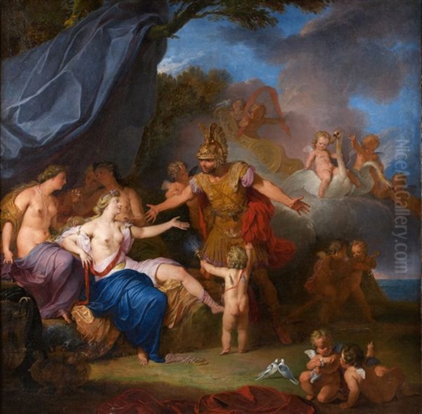 Mars Et Venus Oil Painting by Nicolas Bertin