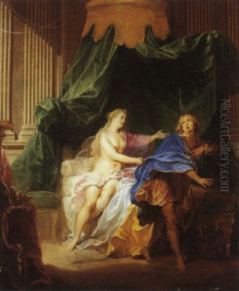 Joseph Et La Femme De Putiphar Oil Painting by Nicolas Bertin