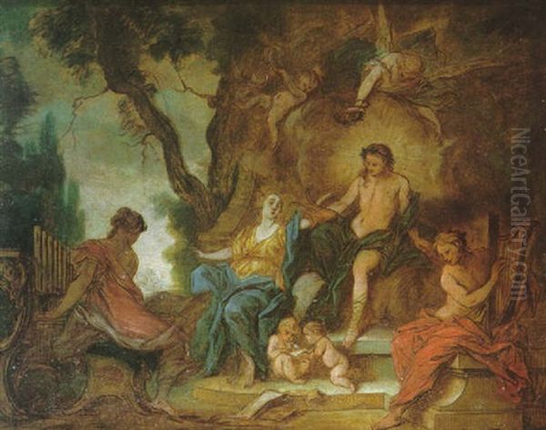 Apollon Et Les Muses Oil Painting by Nicolas Bertin