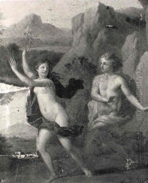 Apollon Et Daphne Oil Painting by Nicolas Bertin