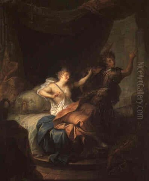 Joseph Et La Femme De Putiphar Oil Painting by Nicolas Bertin