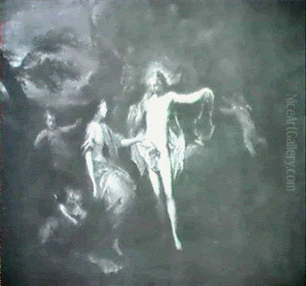 Apollon Et La Sibylle De Cumes Oil Painting by Nicolas Bertin