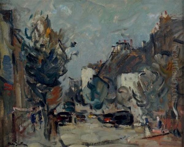 Urban Landscape Oil Painting by Abel Bertram