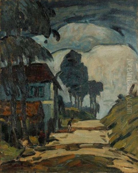 Sur La Route Oil Painting by Abel Bertram