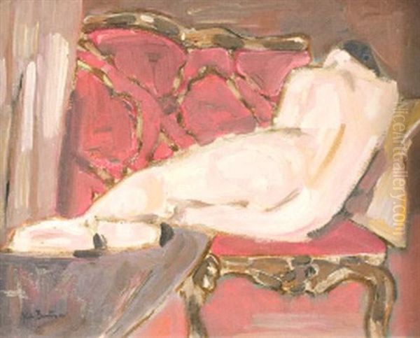 Nu De Femme Oil Painting by Abel Bertram