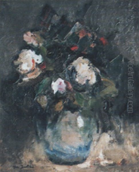 Composition Au Bouquet Oil Painting by Abel Bertram