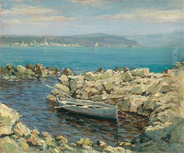 Partie An Der Cote D'azur Oil Painting by Paulin Andre Bertrand