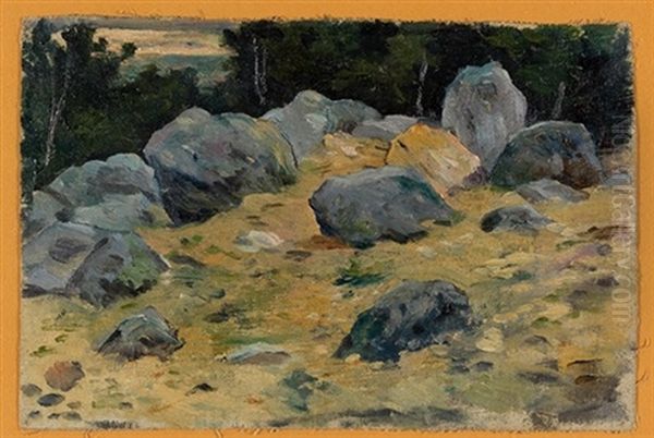 Rocas Oil Painting by Aureliano De Beruete